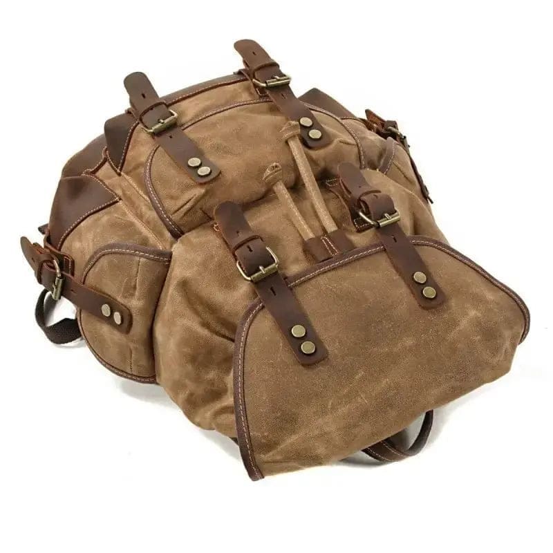 Sac à Dos Vintage moto – Retro marron – Image 4