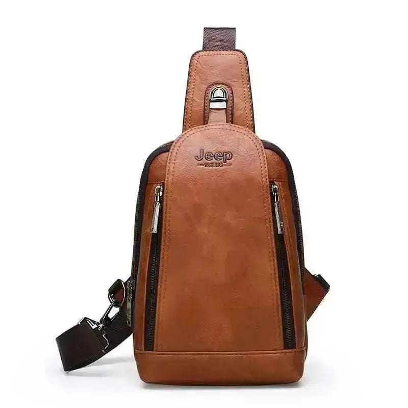 Sacoche en cuir bandouliere homme – JEEP – Image 3